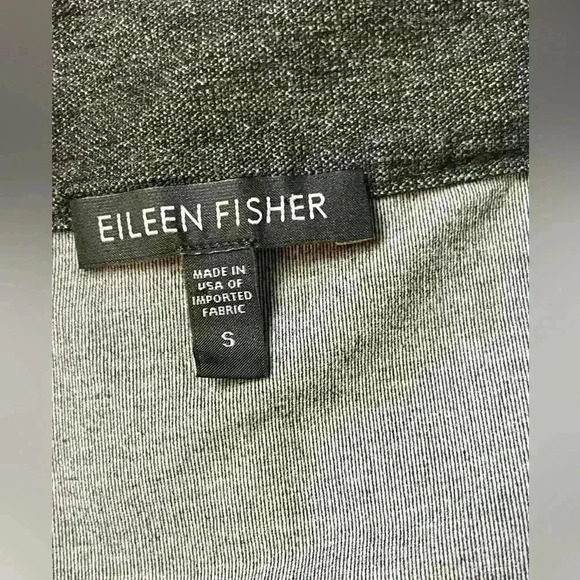 Eileen Fisher Jersey Knit Stretch Mini Skirt Size Small Dark Gray Comfort - Picture 2 of 9